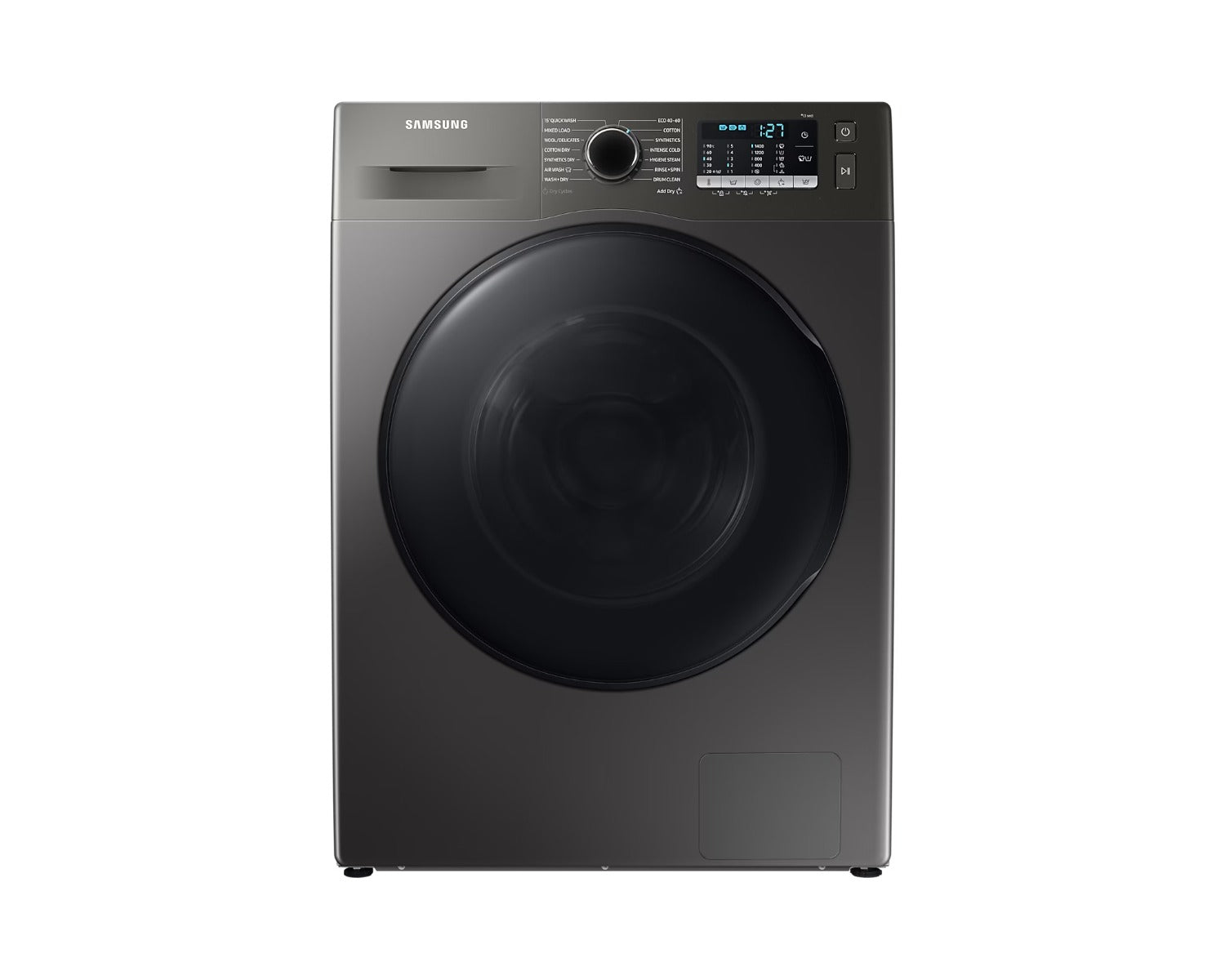 Samsung 220 volt 9 kg washer dryer combo 220v 240 volts 50 WD90TA046BX220v washer dryer silver color - 220 - Electronics