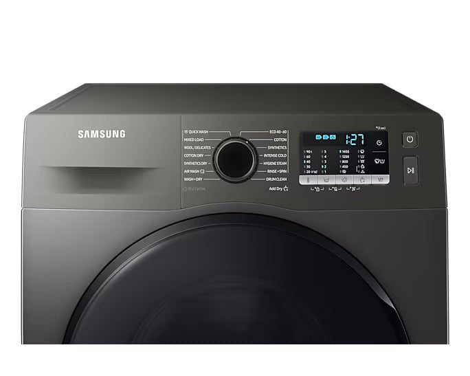 Samsung 220 volt 9 kg washer dryer combo 220v 240 volts 50 WD90TA046BX220v washer dryer silver color - 220 - Electronics