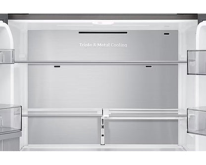 Samsung 220 volt French Door Refrigerator RF65A967FS9/EU Series 9 four door fridge with Beverage center and Dual auto ice maker Stainless Steel 220v 240 volts 50 hz - 220 - Electronics