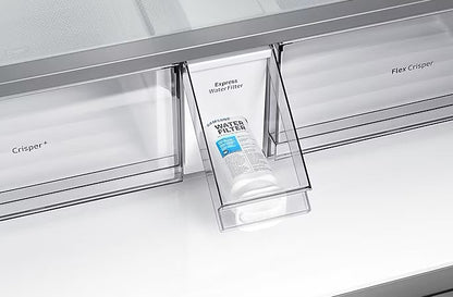 Samsung 220 volt French Door Refrigerator RF65A967FS9/EU Series 9 four door fridge with Beverage center and Dual auto ice maker Stainless Steel 220v 240 volts 50 hz - 220 - Electronics