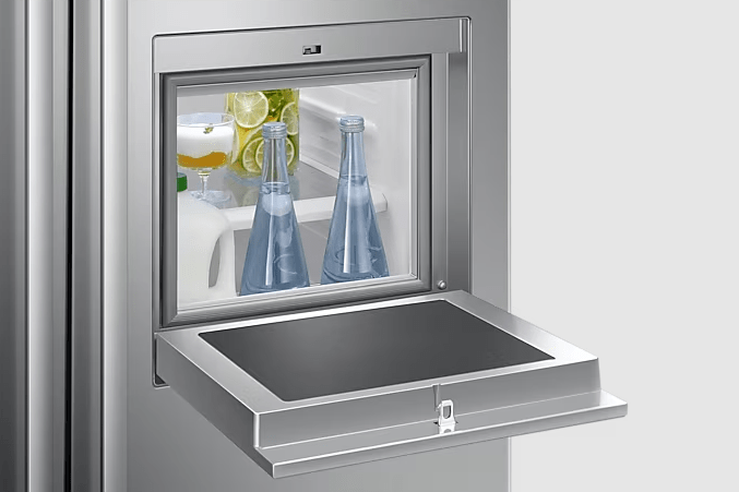 Samsung 220 volt side by side refrigerator RS50N3912SA with ice water dispenser and home bar door 220v 240 volts - 220 - Electronics