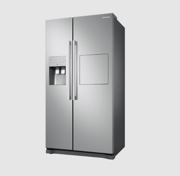 Samsung 220 volt side by side refrigerator RS50N3912SA with ice water dispenser and home bar door 220v 240 volts - 220 - Electronics