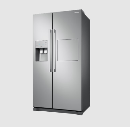 Samsung 220 volt side by side refrigerator RS50N3912SA with ice water dispenser and home bar door 220v 240 volts - 220 - Electronics