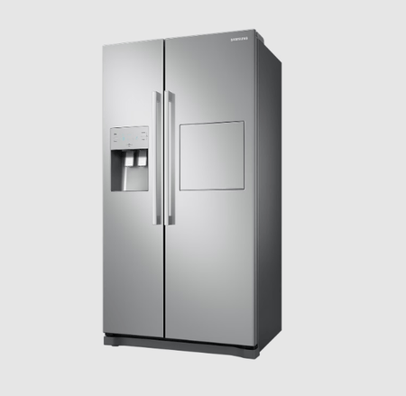Samsung 220 volt side by side refrigerator RS50N3912SA with ice water dispenser and home bar door 220v 240 volts - 220 - Electronics