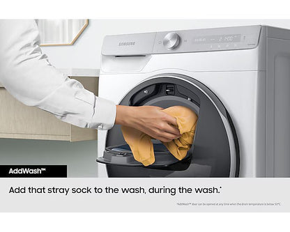 Samsung 220 Volt Washer 9KG Smart Addwash Steam 220v 50hz 240 volt washer WW90T554White - 220 - Electronics