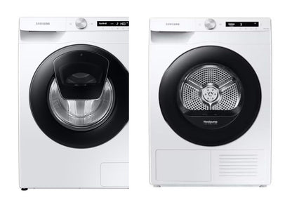 Samsung 220 volt Washer Dryer Set 9KG Addwash smart 220v 50hz white heat pump dryer 220v 240 volt 50 hz - 220 - Electronics