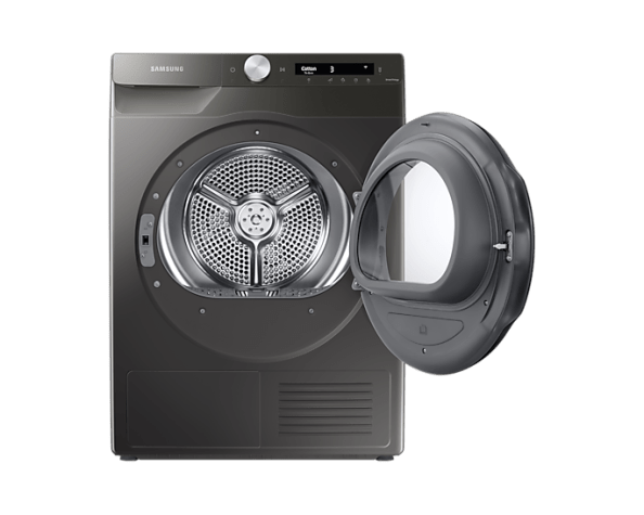 Samsung 220 volt washer front load silver 8 KG WW80TA046 and Samsung 220 volt 8KG Dryer Silver Graphite Heat Pump Ventless Self Condensing DV80T5220A - 220v - SGR - 220 - Electronics