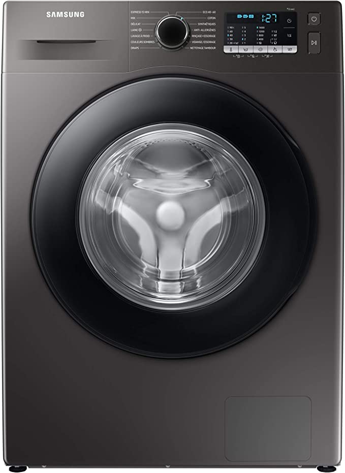 Samsung 220 volt washer front load silver 8 KG WW80TA046 and Samsung 220 volt 8KG Dryer Silver Graphite Heat Pump Ventless Self Condensing DV80T5220A - 220v - SGR - 220 - Electronics