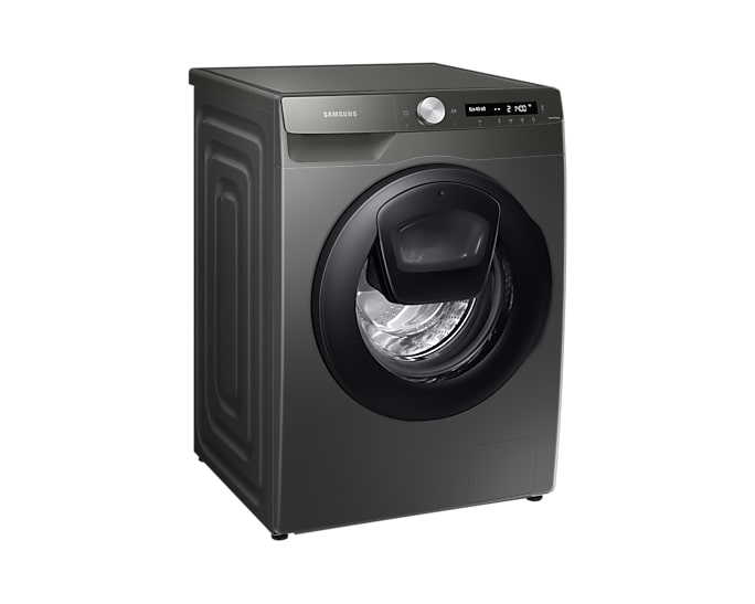 Samsung 220 volt washer front load silver 9 KG with ADD WASH WW90T55/220V/S1GR Silver Graphite Steam Wash Inverter 220v 240 volts 50 hz - 220 - Electronics