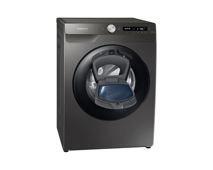 Samsung 220 volt washer front load silver 9 KG with ADD WASH WW90T55/220V/S1GR Silver Graphite Steam Wash Inverter 220v 240 volts 50 hz - 220 - Electronics