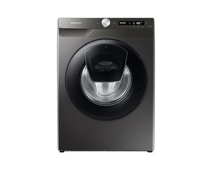 Samsung 220 volt washer front load silver 9 KG with ADD WASH WW90T55/220V/S1GR Silver Graphite Steam Wash Inverter 220v 240 volts 50 hz - 220 - Electronics