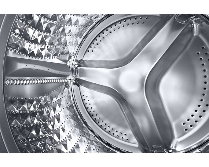 Samsung 220 volt washer front load silver 9 KG with ADD WASH WW90T55/220V/S1GR Silver Graphite Steam Wash Inverter 220v 240 volts 50 hz - 220 - Electronics