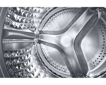 Samsung 220 volt washer front load silver 9 KG with ADD WASH WW90T55/220V/S1GR Silver Graphite Steam Wash Inverter 220v 240 volts 50 hz - 220 - Electronics