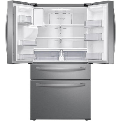 Samsung 220 Volts 50 Hz Refrigerator 4 - Door French Door with Fingerprint Resistant Stainless Steel RF28R7201S220v - 220v volt electronics