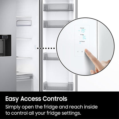 Samsung 220 volts counter depth side by side refrigerator ice water dispenser 50 hz stainless steel RS67A8811220v fridge 220v 50hz 240 volt - 220 - Electronics