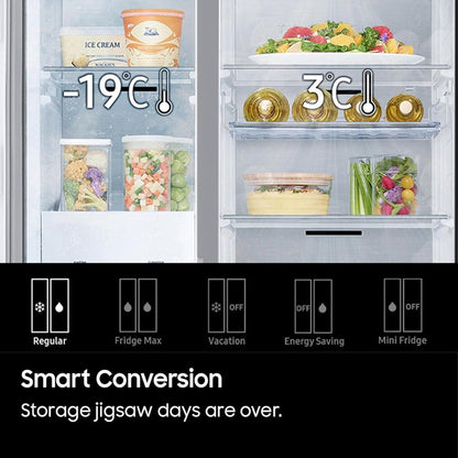 Samsung 220 volts counter depth side by side refrigerator ice water dispenser 50 hz stainless steel RS67A8811220v fridge 220v 50hz 240 volt - 220 - Electronics