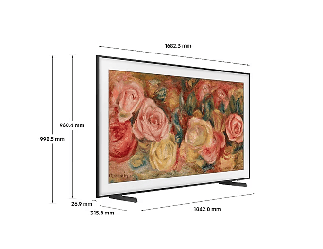 Samsung 220 volts Frame TV Multisystem QA75LS03D 75" multi system frame tv 110 volt 220v 240 volts art mode 50 60 hz - 220 - Electronics