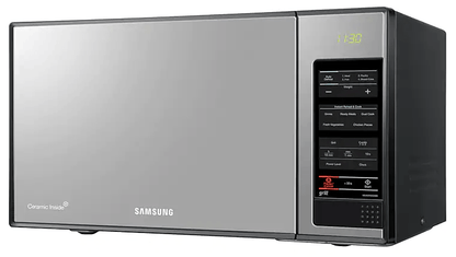 Samsung 40 Liter stainless finish with Black glass mirror 40 Liter 220 volt microwave with grill 220v 240 volts 50 hz MG402/220v - 220 - Electronics