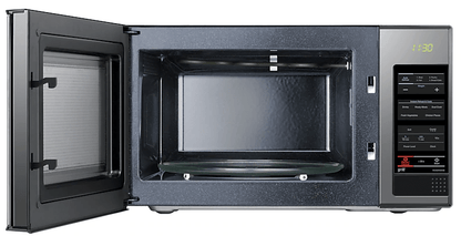 Samsung 40 Liter stainless finish with Black glass mirror 40 Liter 220 volt microwave with grill 220v 240 volts 50 hz MG402/220v - 220 - Electronics
