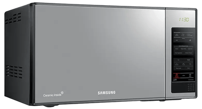 Samsung 40 Liter stainless finish with Black glass mirror 40 Liter 220 volt microwave with grill 220v 240 volts 50 hz MG402/220v - 220 - Electronics