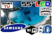 Samsung 55" UA55H8000 Cuved TV SMART Full HD Multisystem 3D Curved Screen LED TV 110 220 240 volts pal ntsc - 220 - Electronics