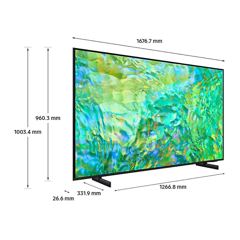 Samsung 75" LED TV 220 volt Multisystem Samsung TV UA75CU8100 LED TV UHD 4K Smart WiFi Pal NTSC SECAM 110 220 240 volt 50 60 hz - 220 - Electronics