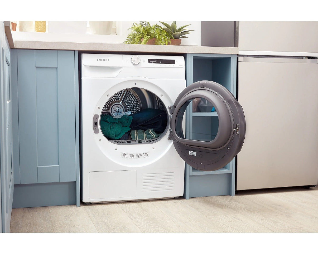 Samsung DV90T5240220vWhite 220 volts 50 hz dryer 9KG heat pump tumble dryer 220v 240 volt 50hz - 220 - Electronics