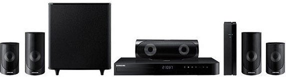Samsung HT - J5500 Region Free Blu - ray 1000W Home Theater System w/ Wireless Rear Speakers | 110 220 240 Volts - 220 - Electronics