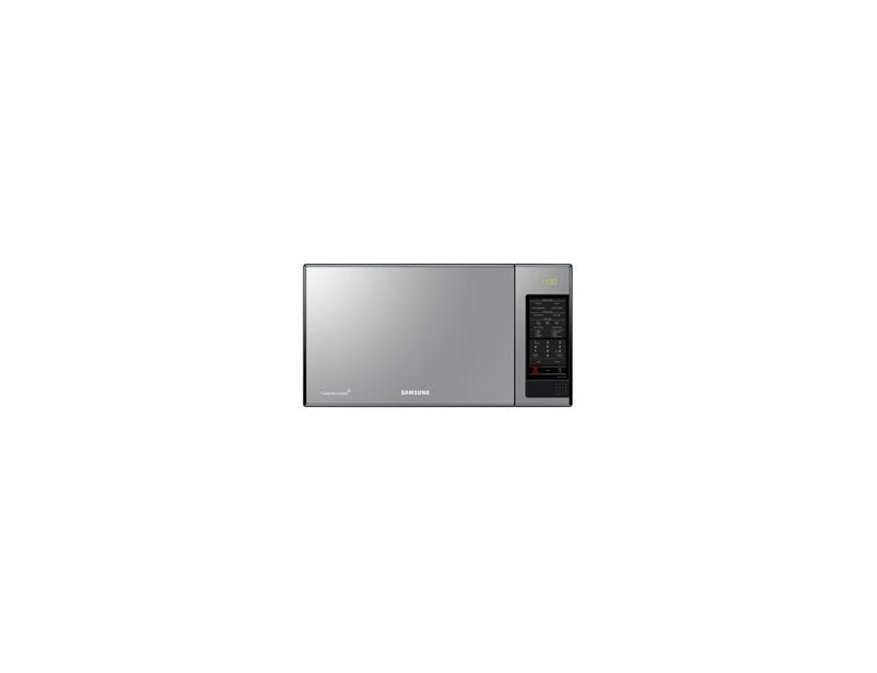 Samsung MS405MADXBB Microwave Oven w/ Black Glass Mirror for 220 Volts - 220 - Electronics