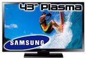 Samsung PS - 43F4000 43" Multisystem Plasma TV 110 220 240 volts pal ntsc - 220 - Electronics