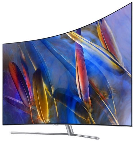 Samsung QA55Q7CAM 55" QLED 4K Curved Multisystem TV for 110 - 240 Volts - 220 - Electronics