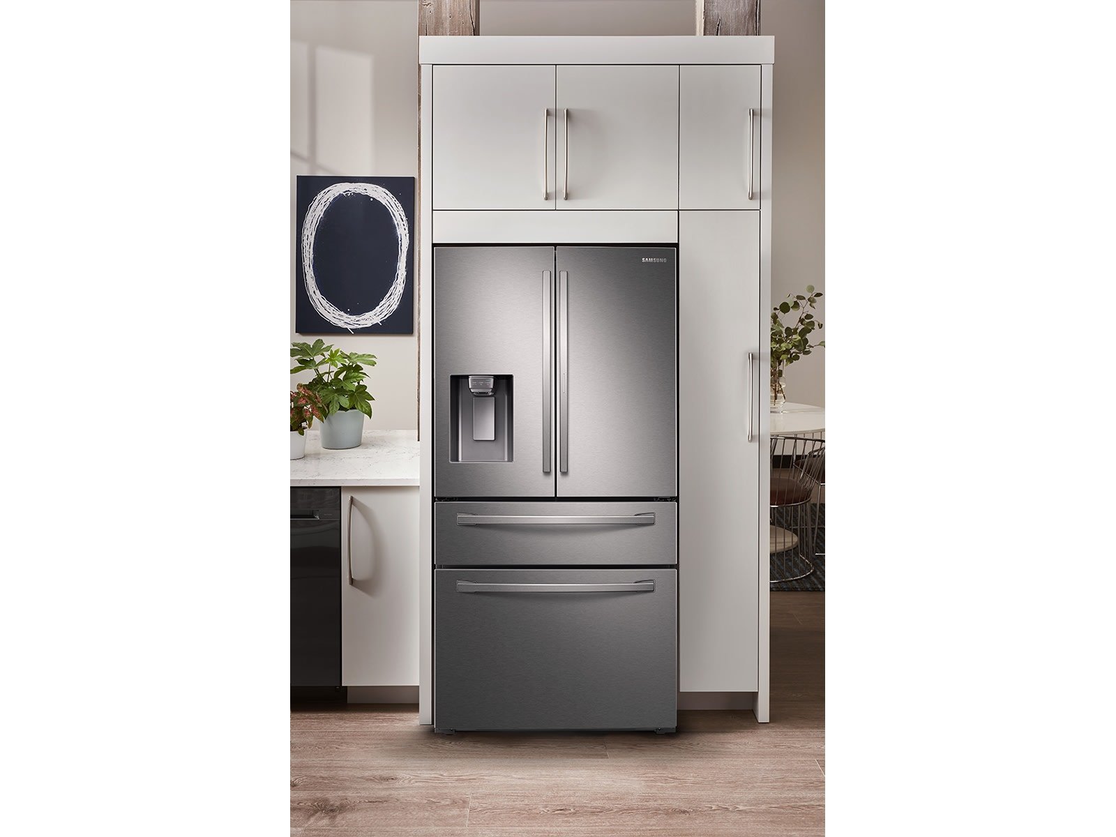 Samsung RF28R7351SR - FA 28 Cu Ft 220 Volt 50 Hz French Door Refrigerator 220v 240 volts 50 hz - 220 - Electronics