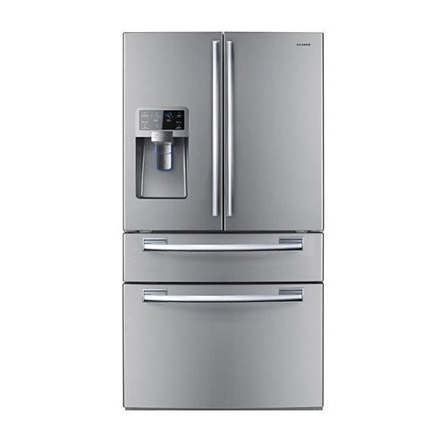 Samsung RFG28MESL 27 Cu Ft 220 Volt 50 Hz French Door Refrigerator 220v 240 volts 50 hz - 220 - Electronics