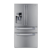 Samsung RFG28MESL 27 Cu Ft 220 Volt 50 Hz French Door Refrigerator 220v 240 volts 50 hz - 220 - Electronics