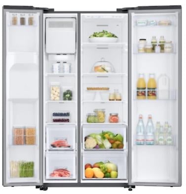 Samsung RS67N8210S9 220 volts Side by Side Refrigerator Stainless Steel 22 cu ft with Ice and Water Dispenser 220v 240 volt 50 hz - 220 - Electronics