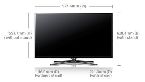 Samsung UA - 40ES6200 40" Multi - System 3D LED Smart TV 110 220 240 volts pal ntsc - 220 - Electronics