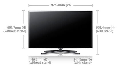 Samsung UA - 40ES6200 40" Multi - System 3D LED Smart TV 110 220 240 volts pal ntsc - 220 - Electronics