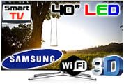 Samsung UA - 40F6400 Smart 3D LED Multi System TV 110 220 240 volts pal ntsc - 220 - Electronics