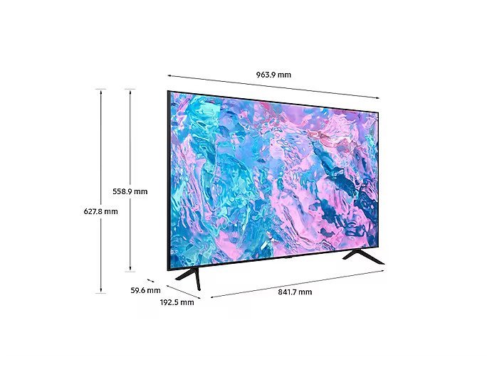 Samsung UA - 43CU7000 43" Multisystem LED TV UHD 4K Smart 110 220 240 volts 50 60 hz pal / ntsc - 220 - Electronics