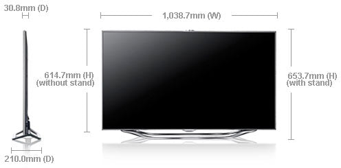 Samsung UA - 46ES8000 46" Multi - System 3D LED Smart TV 110 220 240 volts pal ntsc - 220 - Electronics