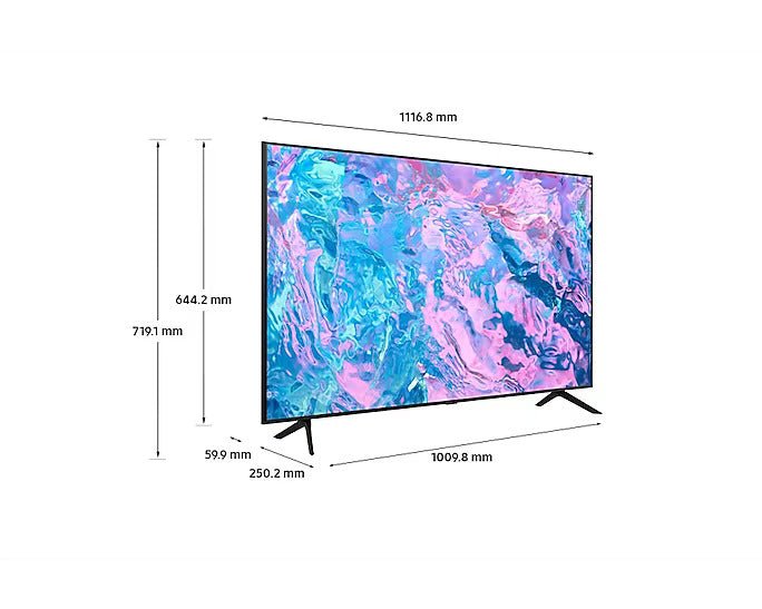 Samsung UA - 50CU7000 50" Multisystem LED TV UHD 4K Smart 110 220 240 volts 50 60 hz pal / ntsc UA50CU7000 - 220 - Electronics