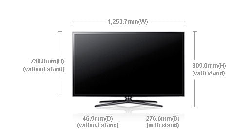 Samsung UA - 55ES6200 55" Multi - System 3D LED Smart TV 110 220 240 volts pal ntsc - 220 - Electronics