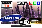 Samsung UA - 58H5203 58" Multi system Full HD Smart LED TV with Wifi built in 110 220 240 volts pal ntsc - 220 - Electronics