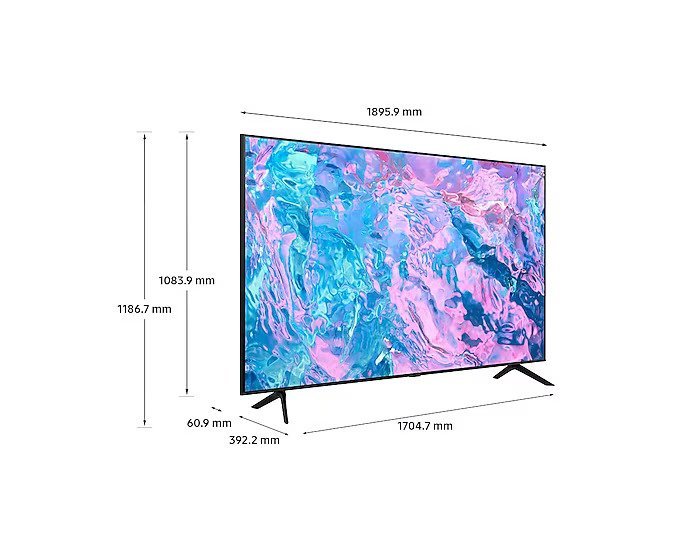 Samsung UA - 85CU7000 85" Multisystem LED TV UHD 4K Smart 110 220 240 volts 50 60 hz pal / ntsc UA85CU7000 - 220 - Electronics