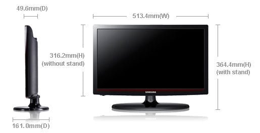 Samsung UA22ES5000 22" Multi - System LED TV 110 220 240 volts pal ntsc - 220 - Electronics