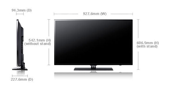 Samsung UA40EH6000 40" Multi - System LED TV 110 220 240 volts pal ntsc - 220 - Electronics