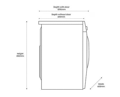 Samsung WW11DG5B25ABESL220V Washer 220 volts 50 hz 11 KG Large Size 220v 240 volt 50hz with WiFi - 220 - Electronics