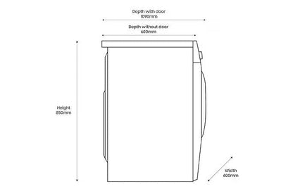 Samsung WW11DG5B25ABEWHITE220V Washer 220 volts 50 hz 11 KG Large Size 220v 240 volt 50hz with WiFi - 220 - Electronics