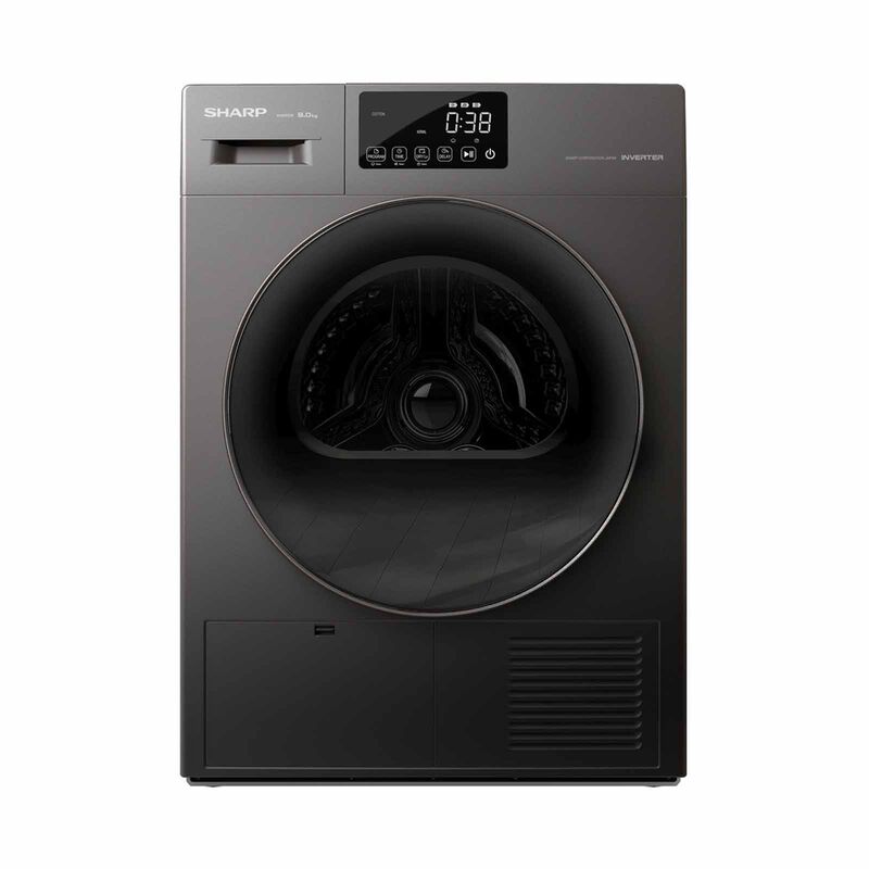 Sharp 220 Volt Heat Pump Dryer 9kg Inverter Dark Grey 220V 50Hz model KDHT9JPG220v - 220v volt electronics