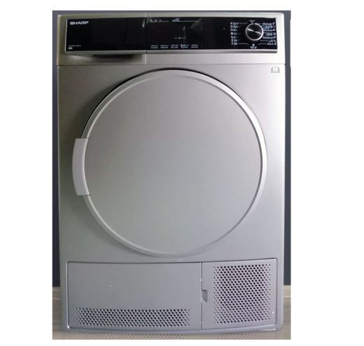 Sharp ES - FS814CX - S 220 volts Washer 8Kg and 9KG Dryer Sharp KD - FCS9113CZ - S Silver color 220v 240 volt 50 hz front load dryer set - 220 - Electronics